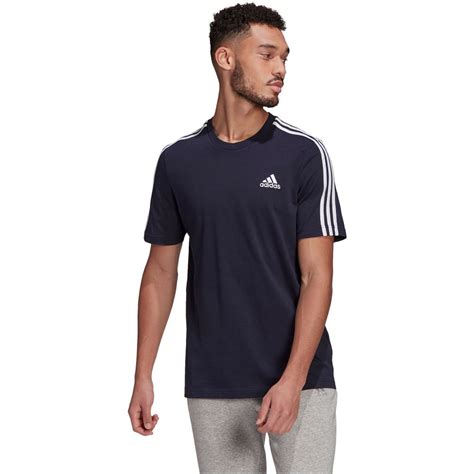 adidas T shirt Herren Rundhals im 3 Streifen 